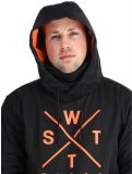 Thumbnail Watts, ORBITAL softshell ski jacket men Black / Fluo Orange black, orange 