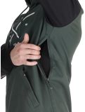 Thumbnail Watts, ORBITAL softshell ski jacket men Forest / White black, green, white 