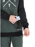 Thumbnail Watts, ORBITAL softshell ski jacket men Forest / White black, green, white 