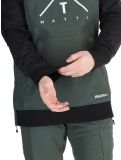 Thumbnail Watts, ORBITAL softshell ski jacket men Forest / White black, green, white 