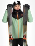 Thumbnail Watts, STORM ski jacket men Sage / Fluo Orange green, orange 