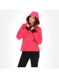 Thumbnail CMP, Softshell jacket zip hood, softshell ski jacket, women, rhodamine pink