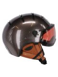 Thumbnail Kask, Elite Pro, ski helmet, carbon/brown - gold mirror visor