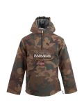 Thumbnail Napapijri, Rainforest anorak camouflage, winter jacket, kids, green