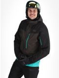 Thumbnail Picture, Broader 3L hardshell ski jacket men Raven Grey-Black black, green, grey 