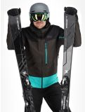 Thumbnail Picture, Broader 3L hardshell ski jacket men Raven Grey-Black black, green, grey 