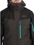 Thumbnail Picture, Broader 3L hardshell ski jacket men Raven Grey-Black black, green, grey 