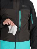 Thumbnail Picture, Broader 3L hardshell ski jacket men Raven Grey-Black black, green, grey 