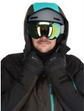 Thumbnail Picture, Broader 3L hardshell ski jacket men Raven Grey-Black black, green, grey 