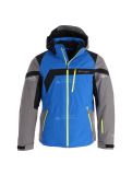 Thumbnail Spyder, Titan, ski jacket, men, sea blue/tfl grey/black/acid yellow