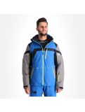 Thumbnail Spyder, Titan, ski jacket, men, sea blue/tfl grey/black/acid yellow