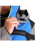 Thumbnail Spyder, Titan, ski jacket, men, sea blue/tfl grey/black/acid yellow