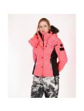 Thumbnail Superdry, Snow Puffer ski jacket, women, fluro coral/black