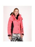 Thumbnail Superdry, Snow Puffer ski jacket, women, fluro coral/black