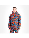 Thumbnail Tenson, Yanis Camo, ski jacket, men, orange