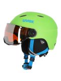 Thumbnail Uvex, Junior visor pro, Ski helmet with visor, kids, apple mat green