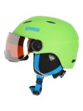 Thumbnail Uvex, Junior visor pro, Ski helmet with visor, kids, apple mat green