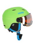 Thumbnail Uvex, Junior visor pro, Ski helmet with visor, kids, apple mat green