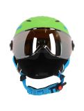 Thumbnail Uvex, Junior visor pro, Ski helmet with visor, kids, apple mat green