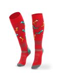 Thumbnail Deluni, Joyride ski socks unisex Socks On Socks Red red 