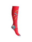 Thumbnail Deluni, Joyride ski socks unisex Socks On Socks Red red 