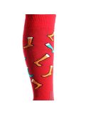 Thumbnail Deluni, Joyride ski socks unisex Socks On Socks Red red 