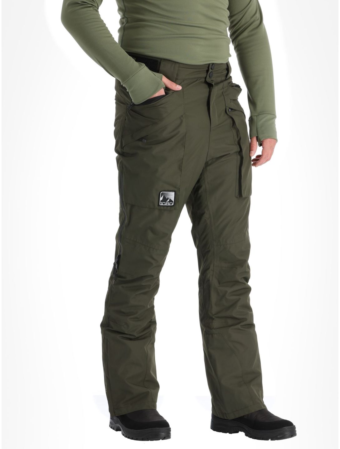 1080, Divert-T ski pants men Olive green 