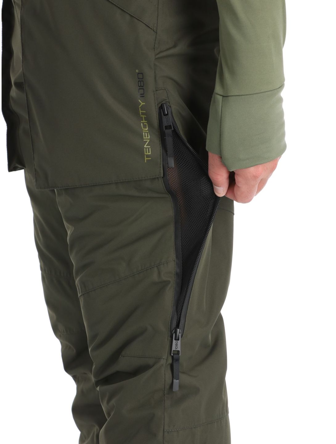 1080, Divert-T ski pants men Olive green 