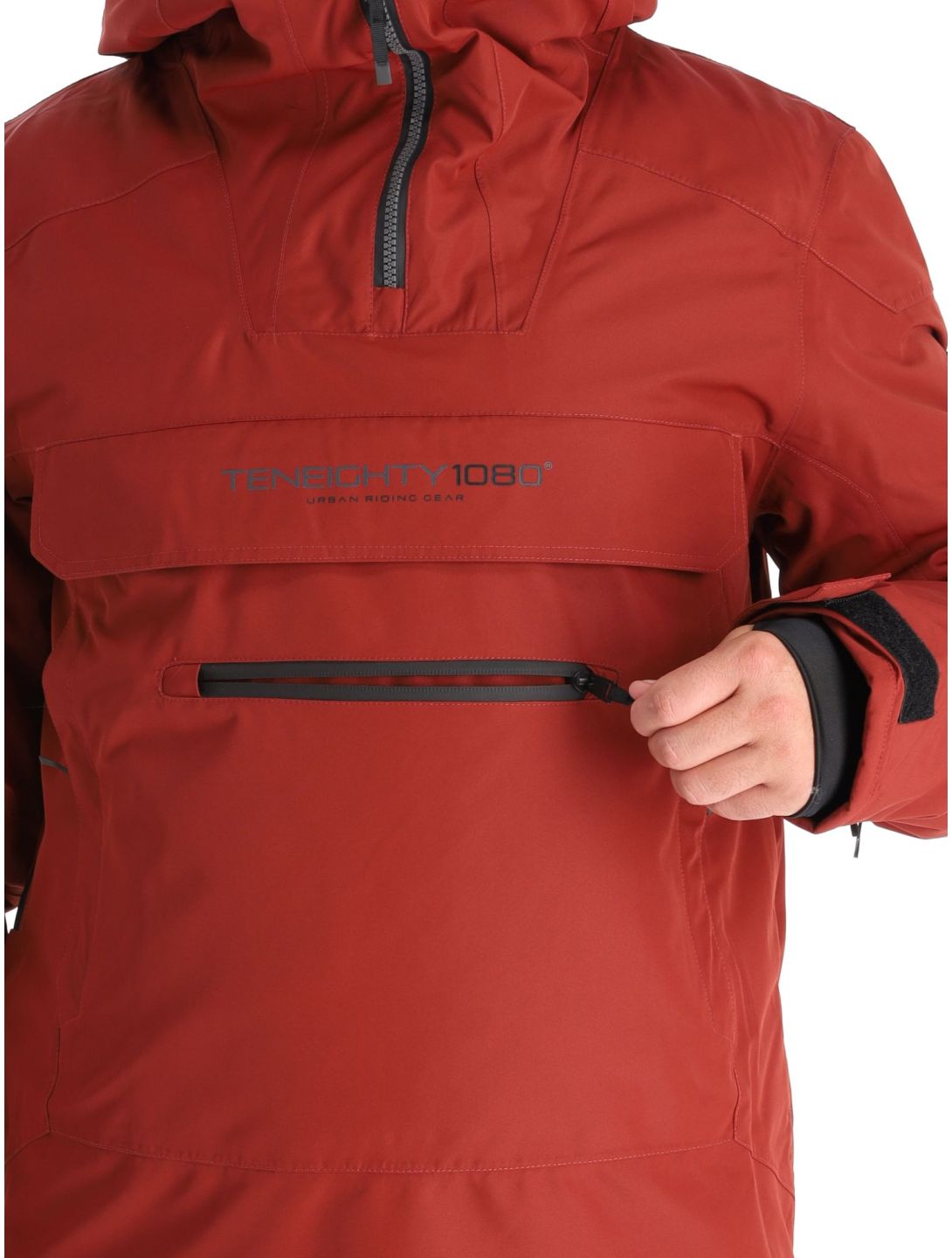 1080, Drake-T winter anorak men Burgundy red 