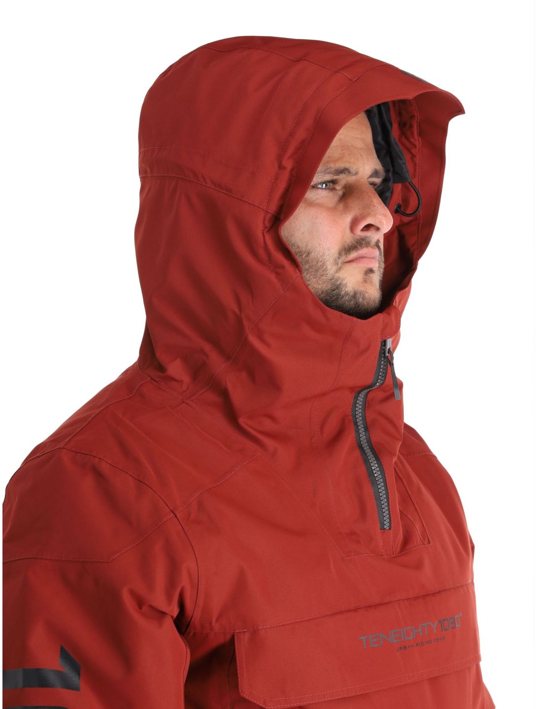 1080, Drake-T winter anorak men Burgundy red 