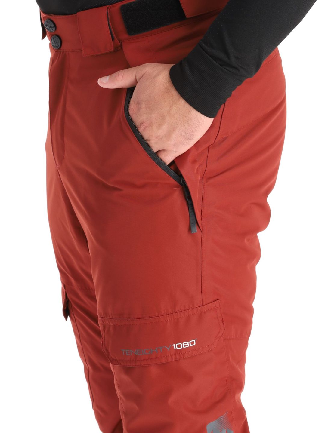 1080, Hoax-T ski pants men Burgundy red 