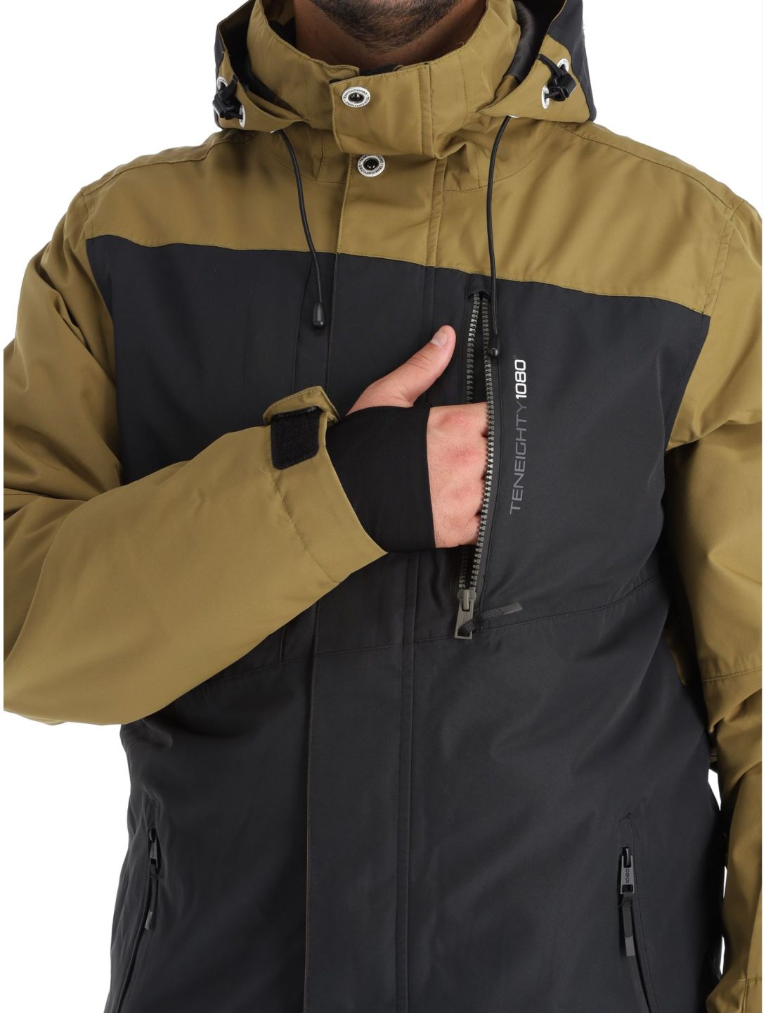 1080, Jerry-T ski jacket men Military brown 