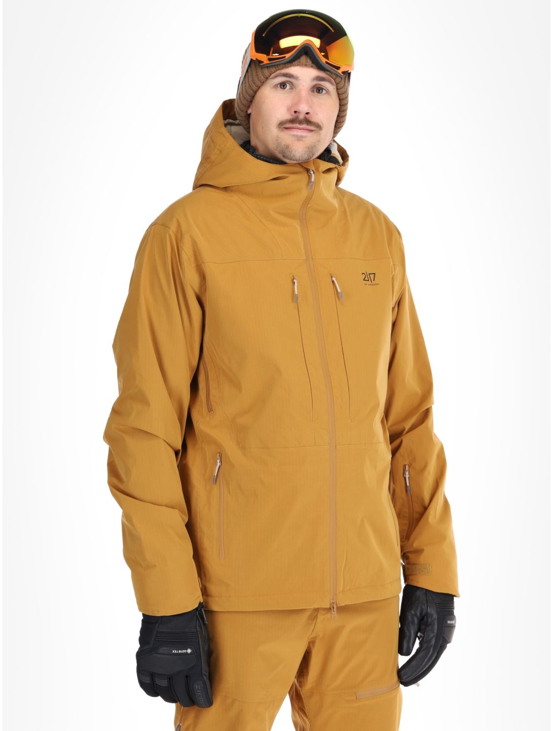 2117 of Sweden, Nausta ski jacket men Gold brown 