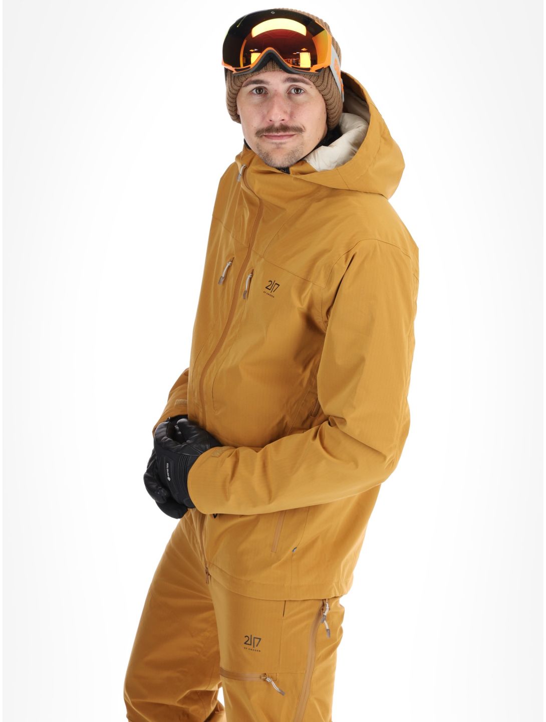 2117 of Sweden, Nausta ski jacket men Gold brown 