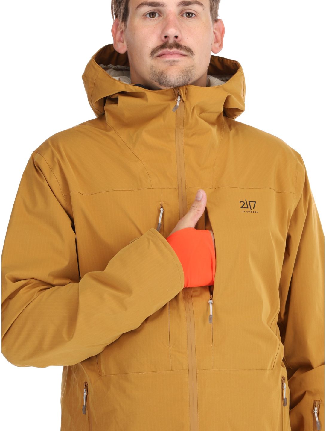 2117 of Sweden, Nausta ski jacket men Gold brown 