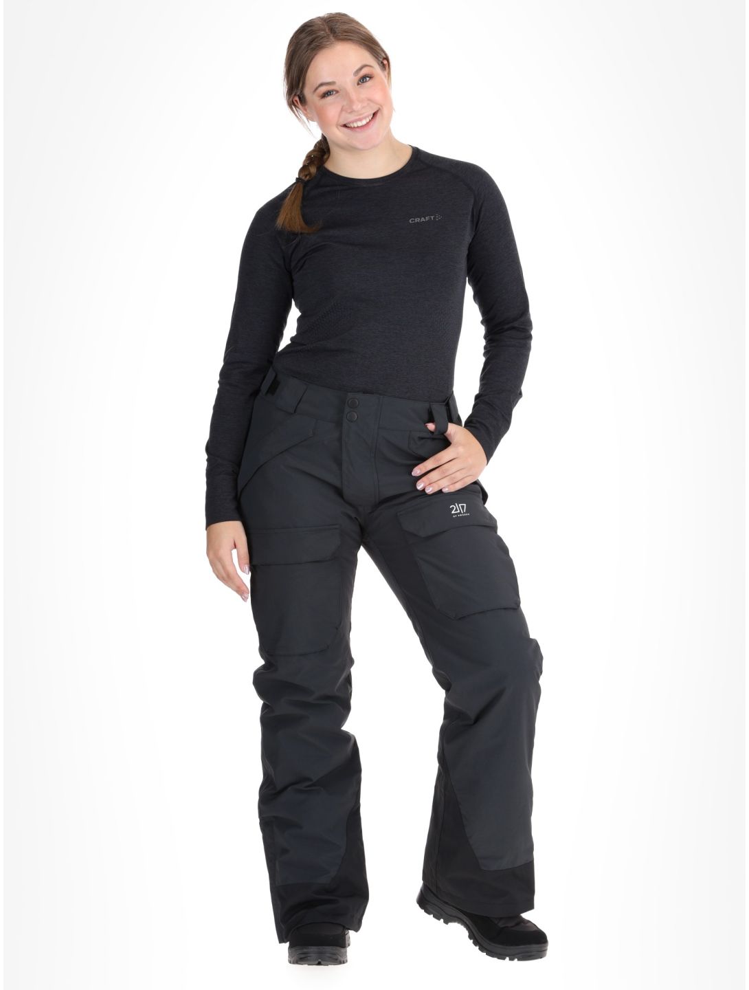 2117 of Sweden, Nelkerim ski pants women Black black 