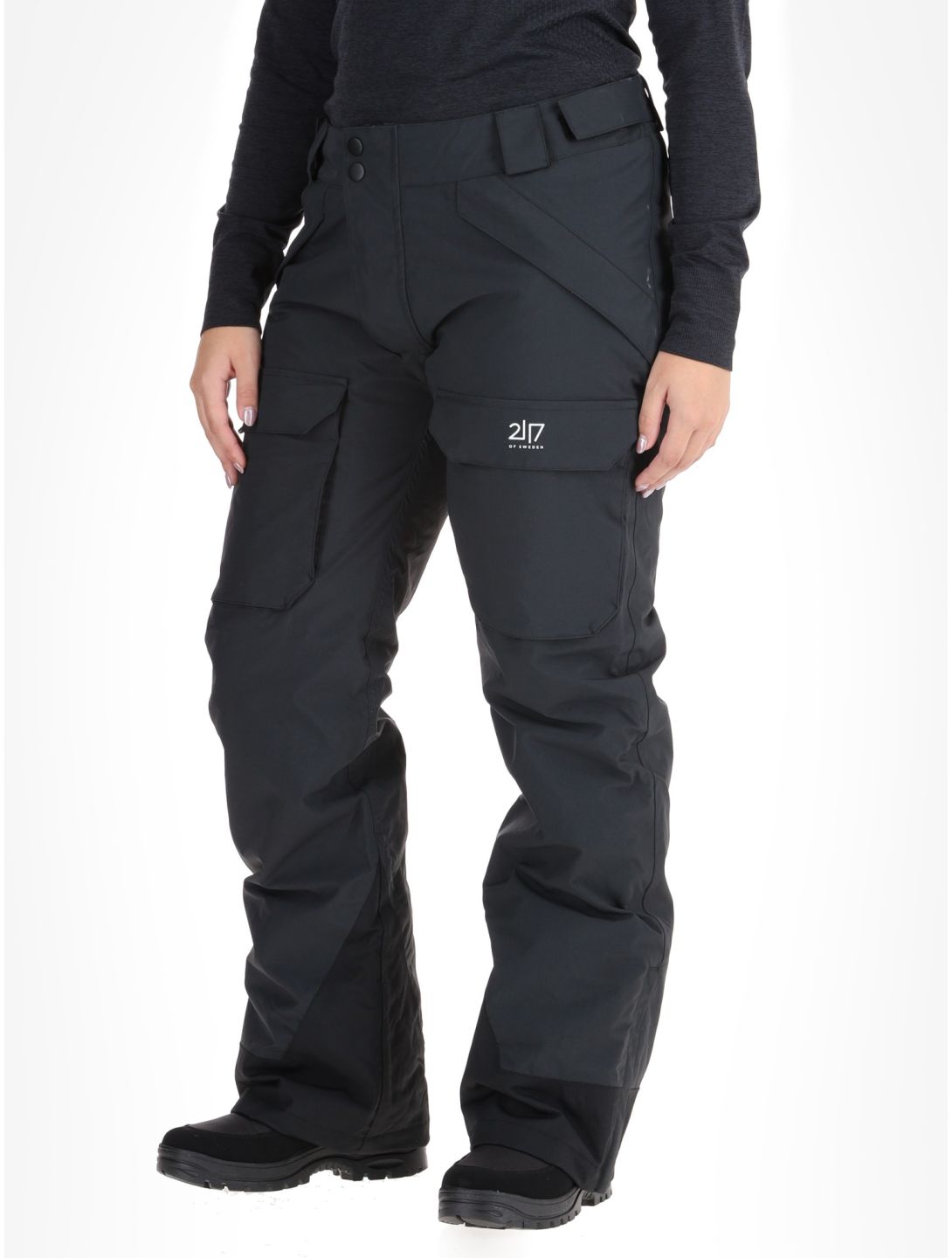 2117 of Sweden, Nelkerim ski pants women Black black 