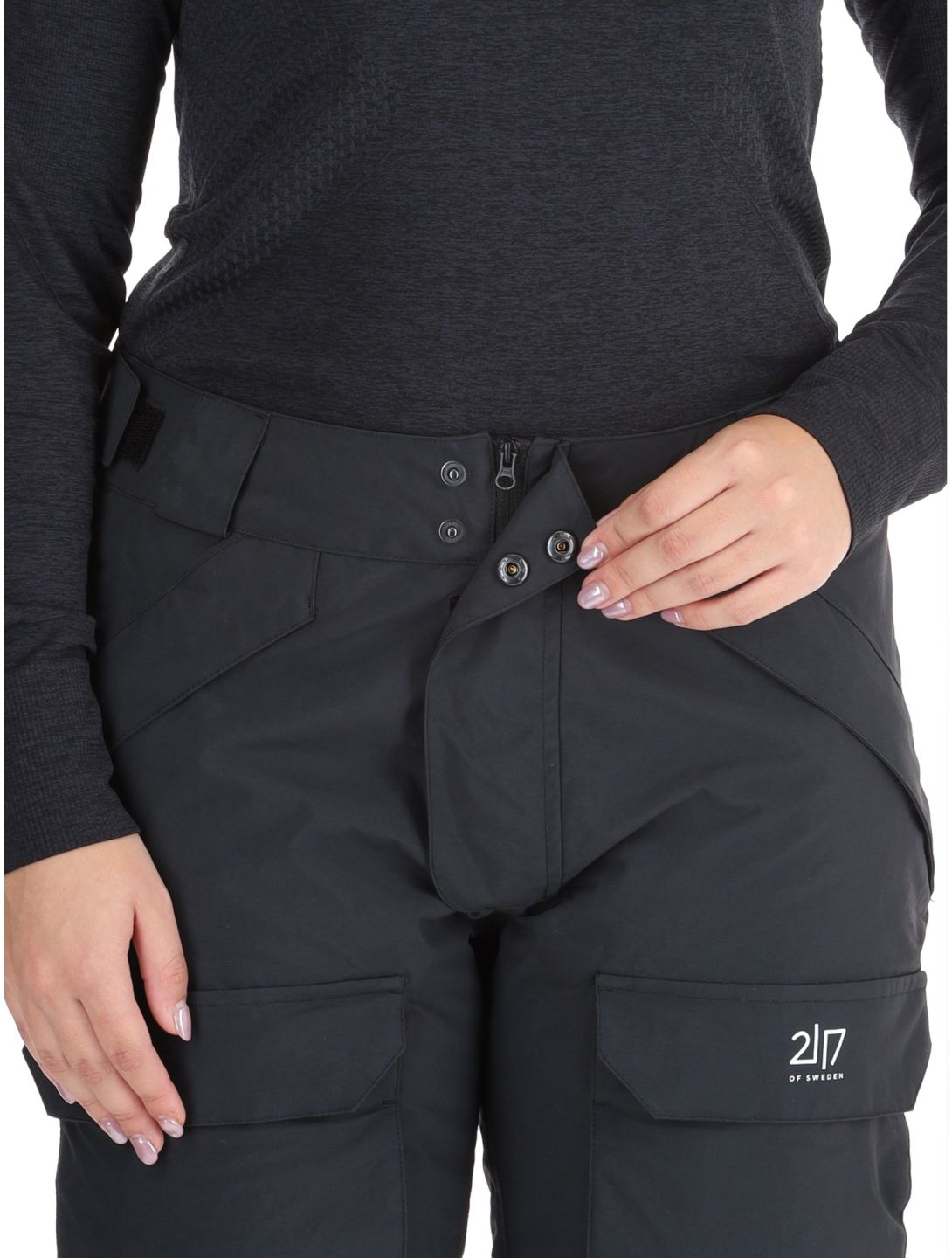 2117 of Sweden, Nelkerim ski pants women Black black 