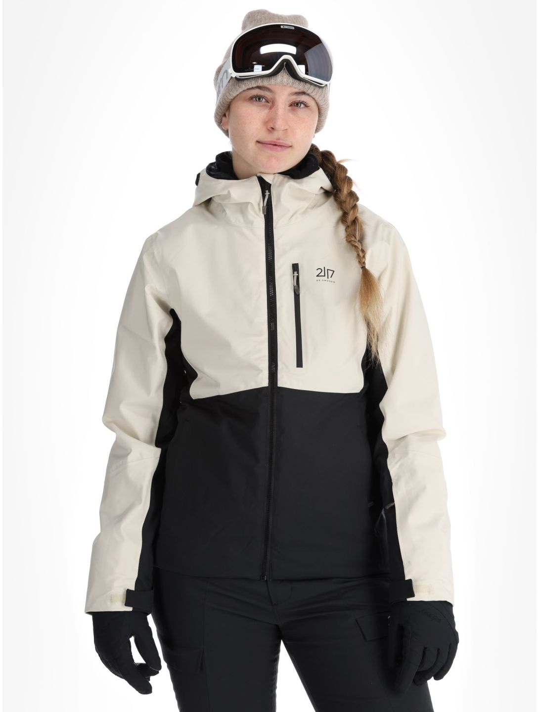 2117 of Sweden, Sala ski jacket women Beige beige, black 