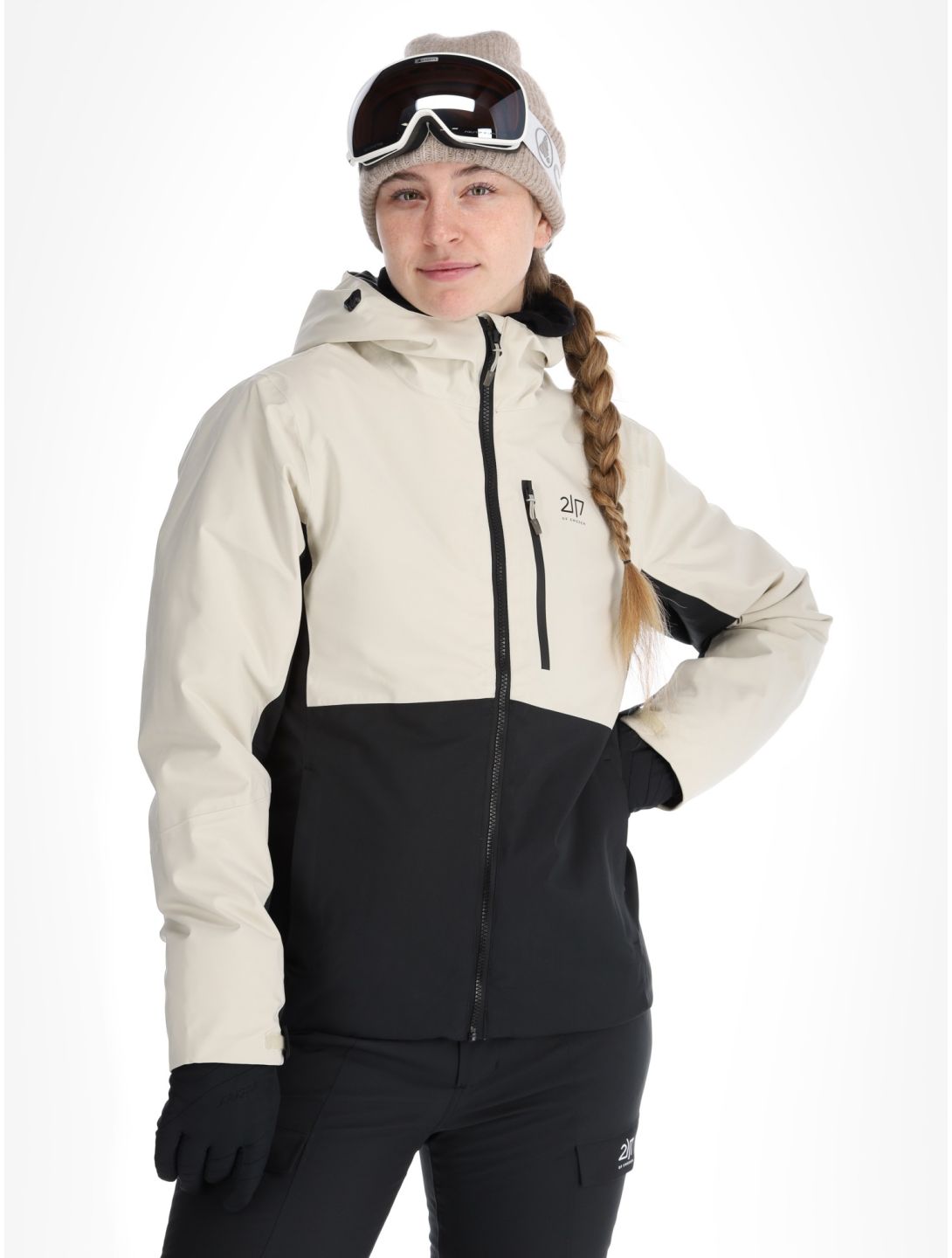 2117 of Sweden, Sala ski jacket women Beige beige, black 