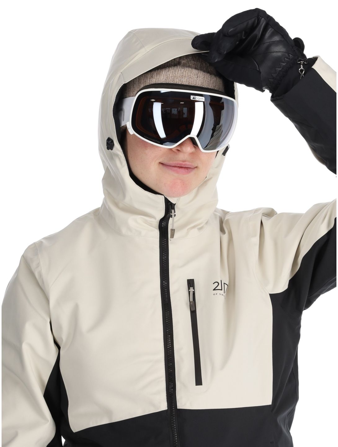 2117 of Sweden, Sala ski jacket women Beige beige, black 