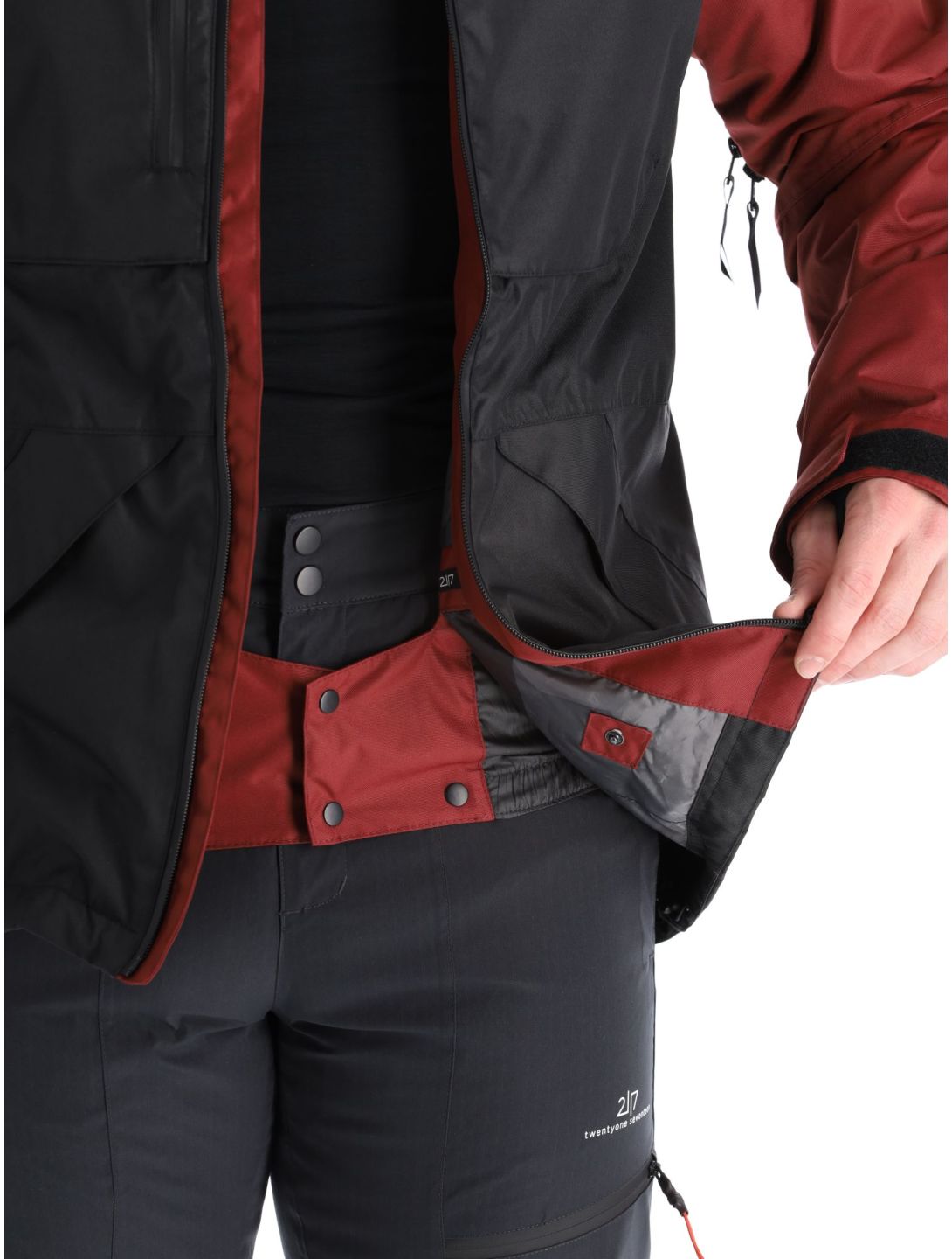 2117, Backa ski jacket men wine red 