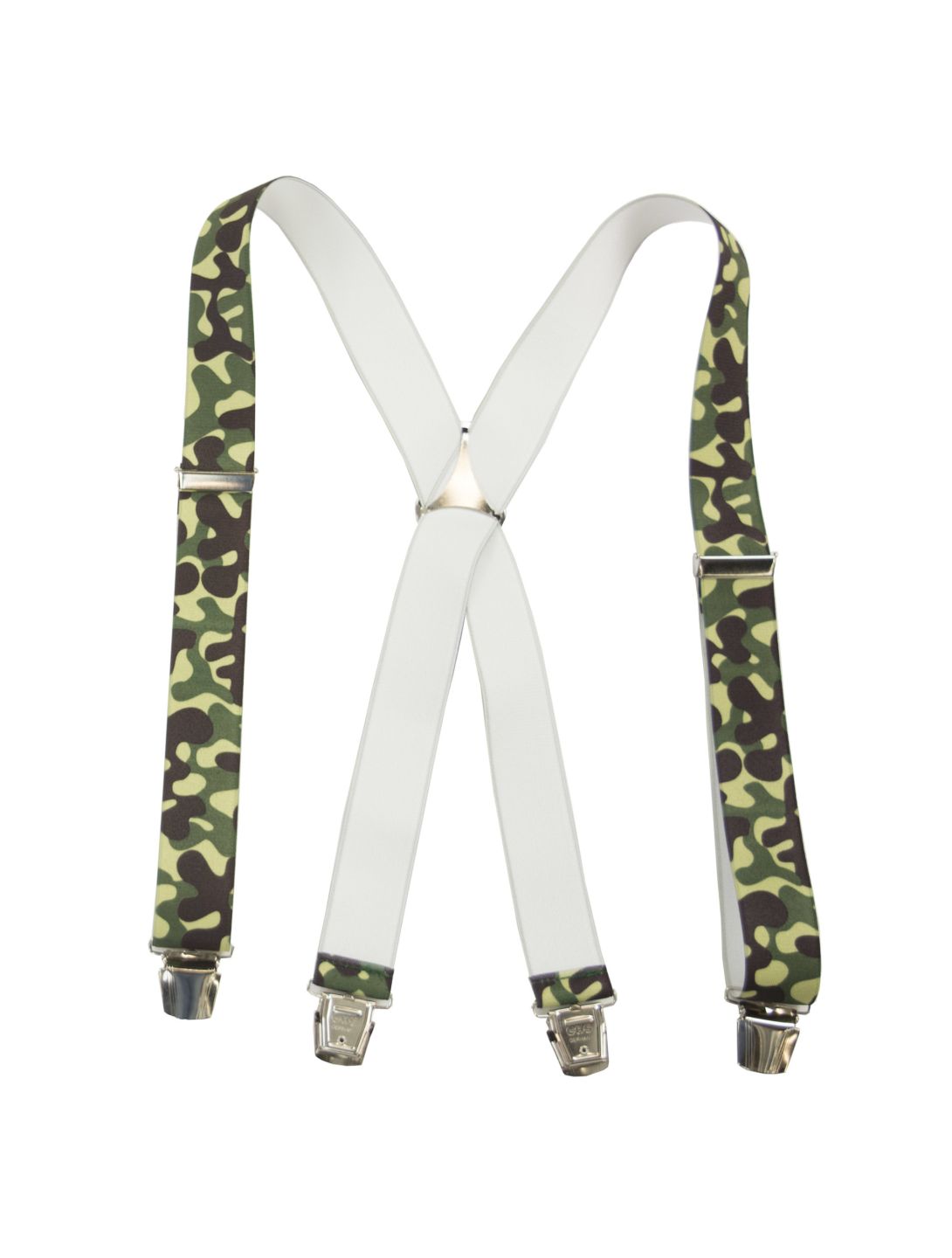 KnowHow, Suspenders, Camouflage, Green