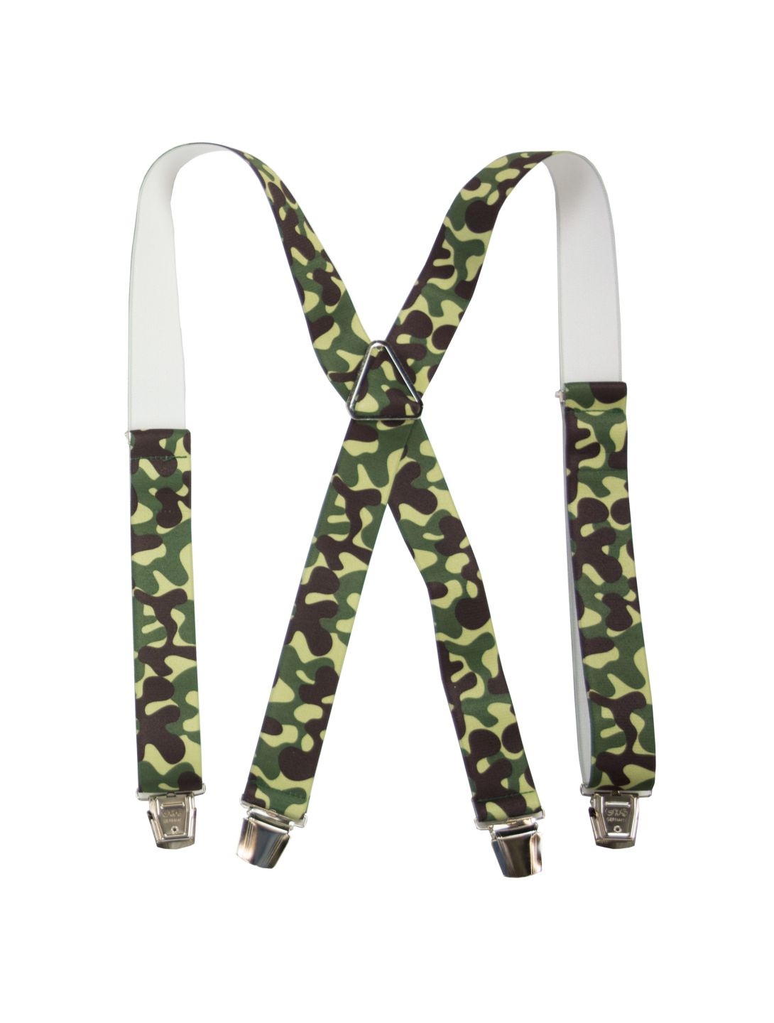 KnowHow, Suspenders, Camouflage, Green