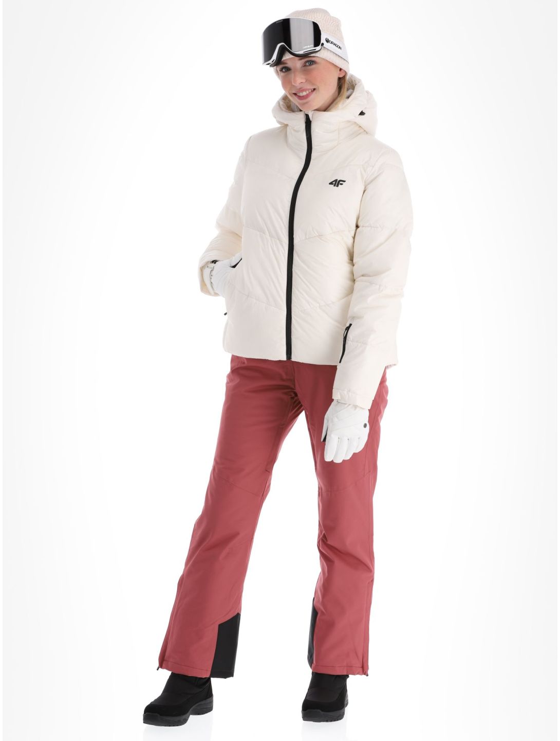 4F Down Jacket F277 down jacket women Off White white