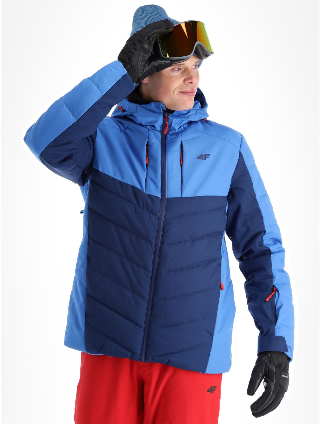 4F, Down Jacket  M278 down jacket men Blue blue 