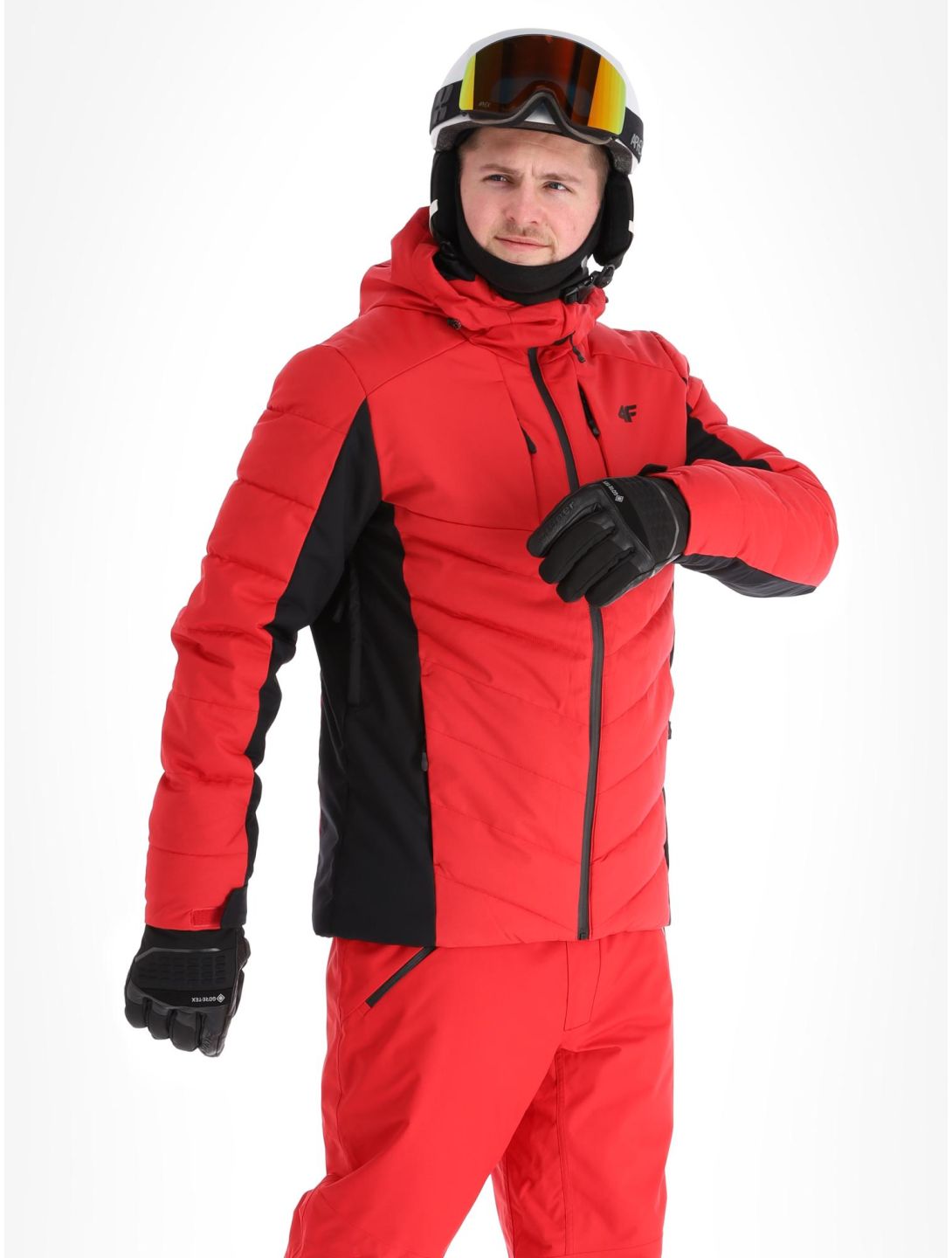 4F, Down Jacket  M278 down jacket men Red black, red 