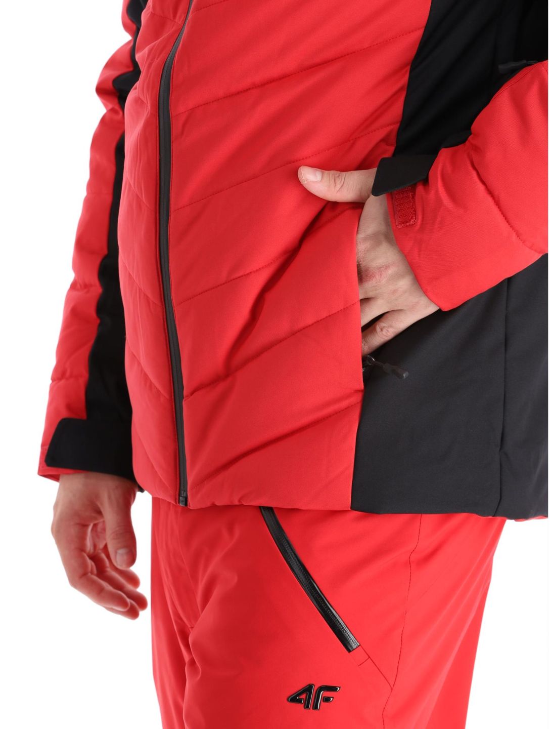 4F, Down Jacket  M278 down jacket men Red black, red 