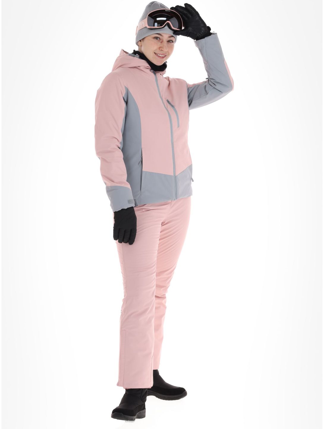 4F Jacket F121 ski jacket women Light Pink grey pink SkiWebShop