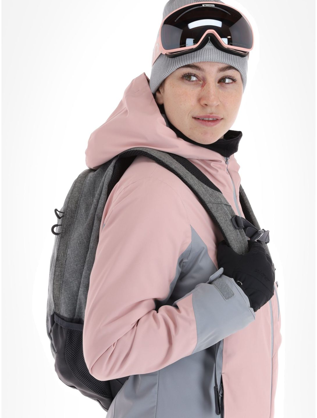 4F, Jacket  F121 ski jacket women Light Pink grey, pink 